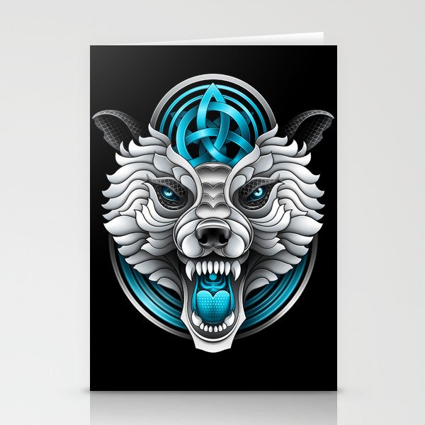 The Electric Acid Wolf Stationery Cards