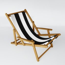 Black & White Vertical Stripes - Mix & Match with Simplicity of Life Sling Chair
