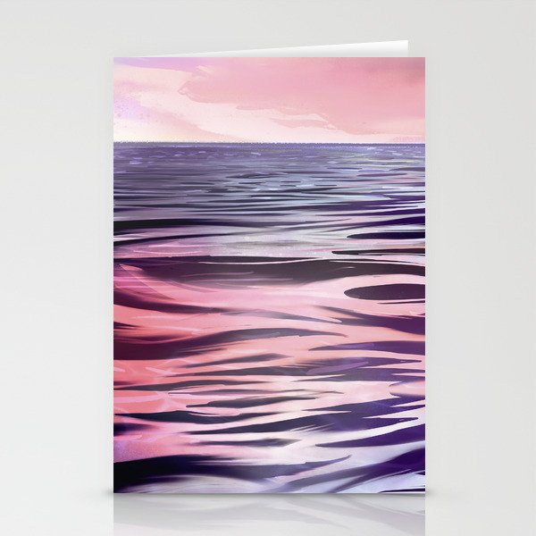 Bold Seascape Swirls Stationery Cards