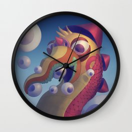 Eyeball bird Wall Clock