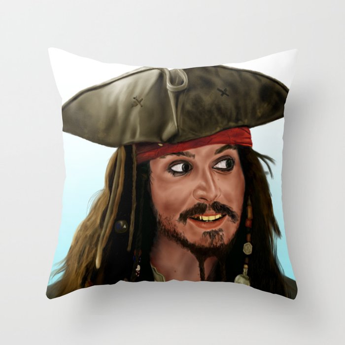 Jack Sparrow Throw Pillow
