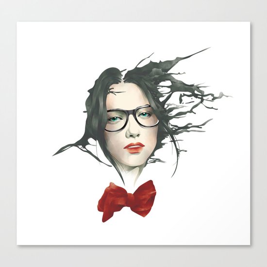 The Girls With Glasses ( fade ) Canvas Print