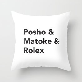 Posho & Throw Pillow