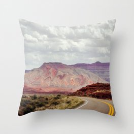 Painted Mountain Throw Pillow