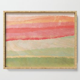 salty watercolor gradient Serving Tray