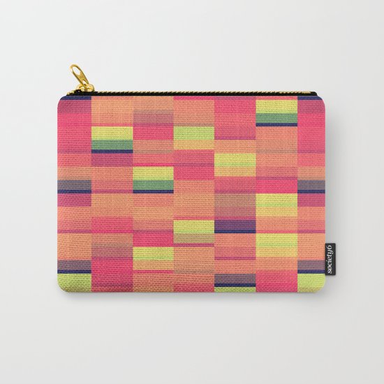 Color Blocks Pattern Carry-All Pouch