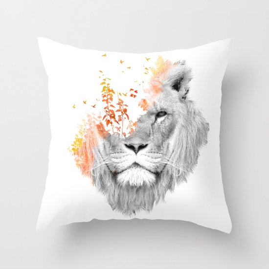 If I roar (The King Lion) Throw Pillow