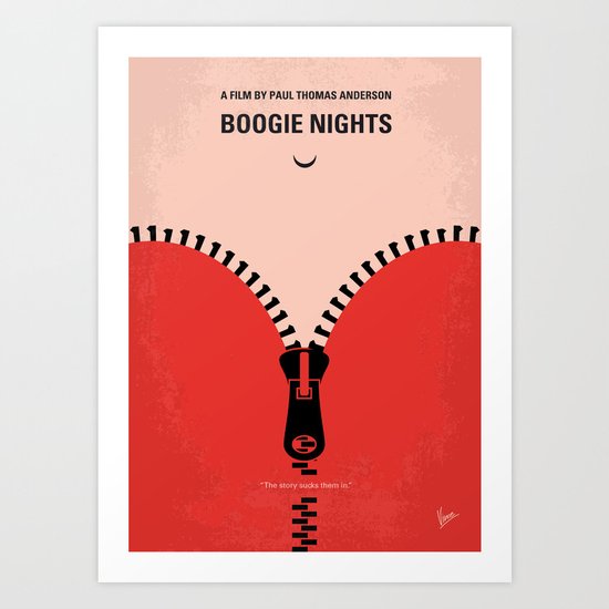 No167 My Boogie Nights minimal movie poster Art Print