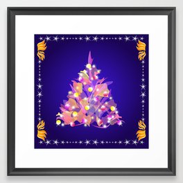 Christmas tree confidence Framed Art Print