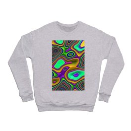 Vivid colorful shiny shapes Crewneck Sweatshirt