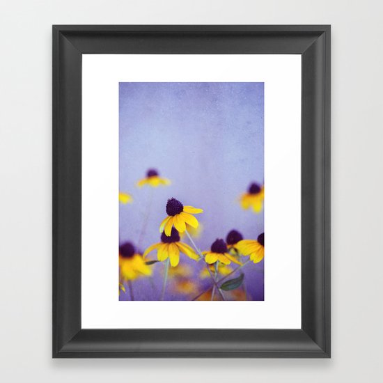 Lilac and Yellow Framed Art Print