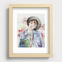 the age of blossoms Recessed Framed Print