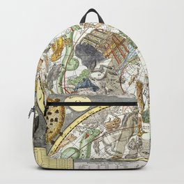 Zodiac Vintage Maps And Drawings Backpack | Pattern, Vintage, Graphicdesign, Cozy, Retro, Maps, Map, Guru, Digital, Art 