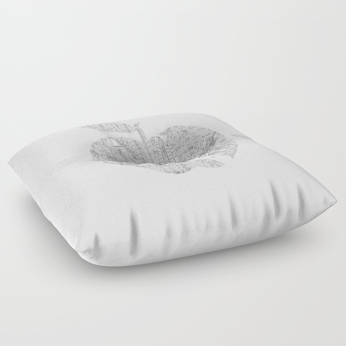 New York City Big Apple Poster Black And White I Heart I Love Nyc Home Decor Bedroom Wall Art Floor Pillow By Themotivatedtype