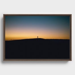 Western Sahara sunset Framed Canvas