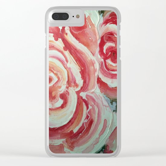 Roses For My Sister Clear iPhone Case