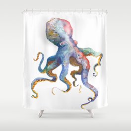 Octopus by Mark Ludy Shower Curtain