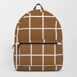 brown cube Backpack