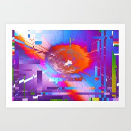 Psychedelic Supernova  Art Print