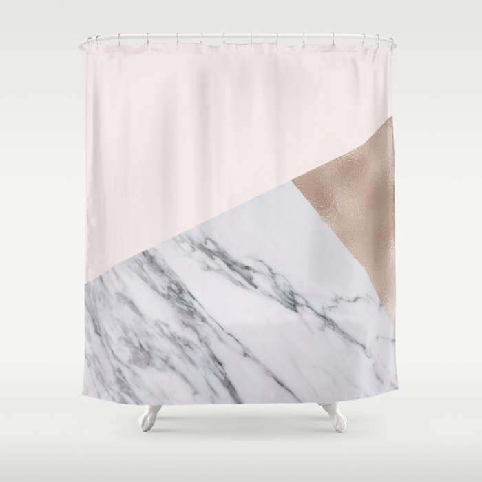 Rosy layers Shower Curtain