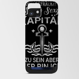 captain ship boat sailing harbor cruise profession iPhone Card Case