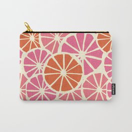 Grapefruit slices seamless pattern,fresh citrus background,bright summer surface pattern Carry-All Pouch