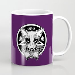 Black Metal Cat Purple Coffee Mug