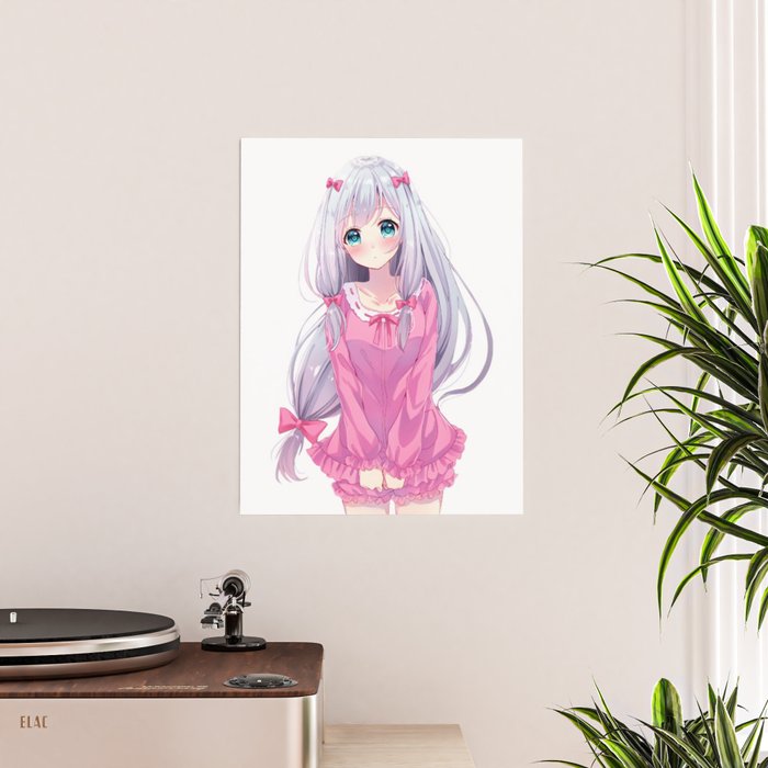 cute anime girl Art Print by ahmadsarah