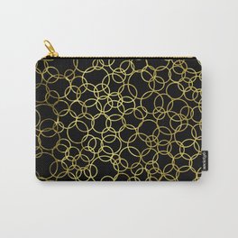 Small Gold Circles Carry-All Pouch