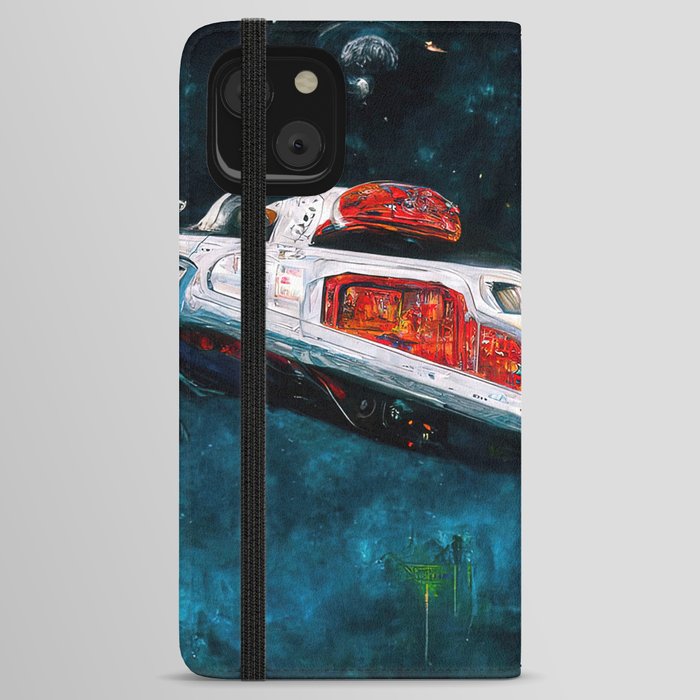 Traveling at the speed of light iPhone Wallet Case