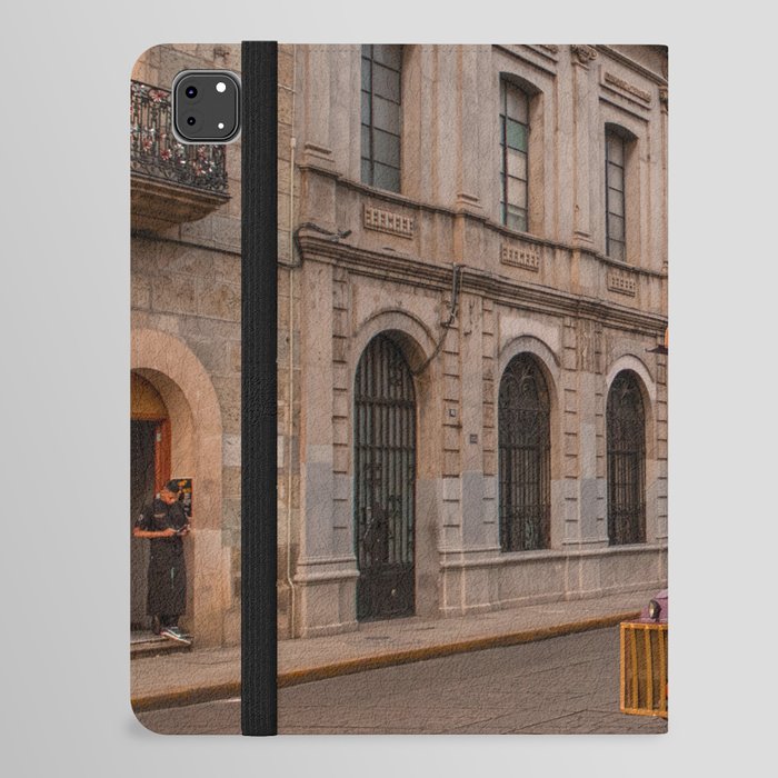 Mexico Photography - Calm Street In Mexico iPad Folio Case