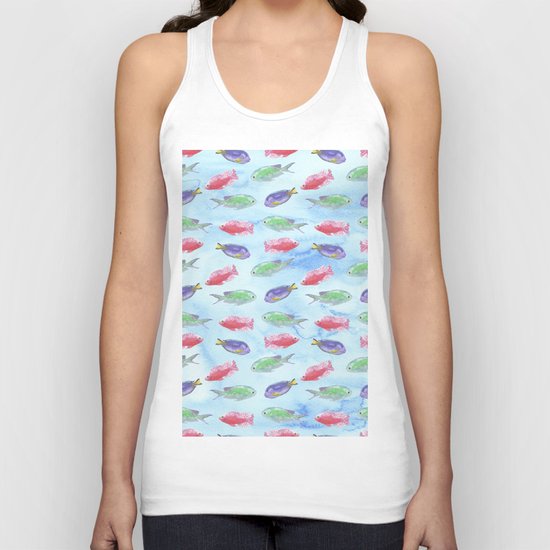 Tropical Fish Unisex Tank Top