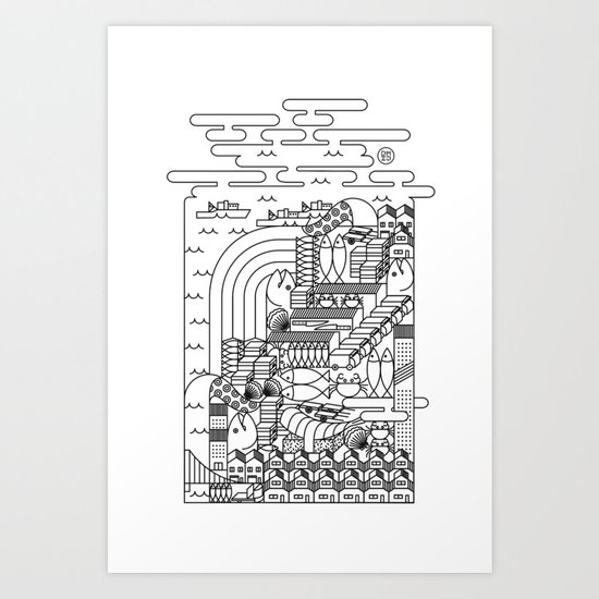 TSUKIJI FISH MARKET TOKYO Art Print