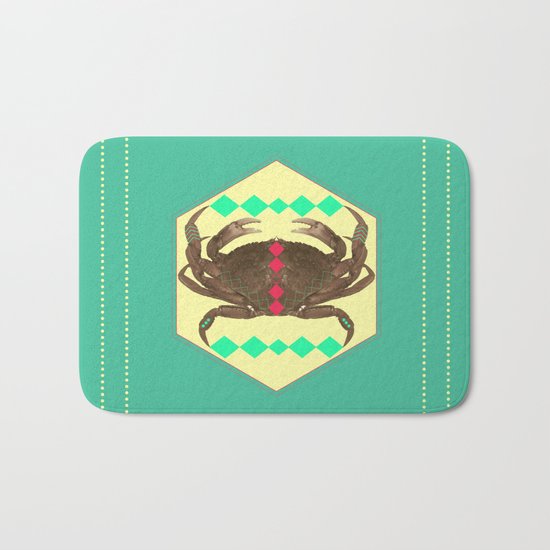 even more symetric crab Bath Mat