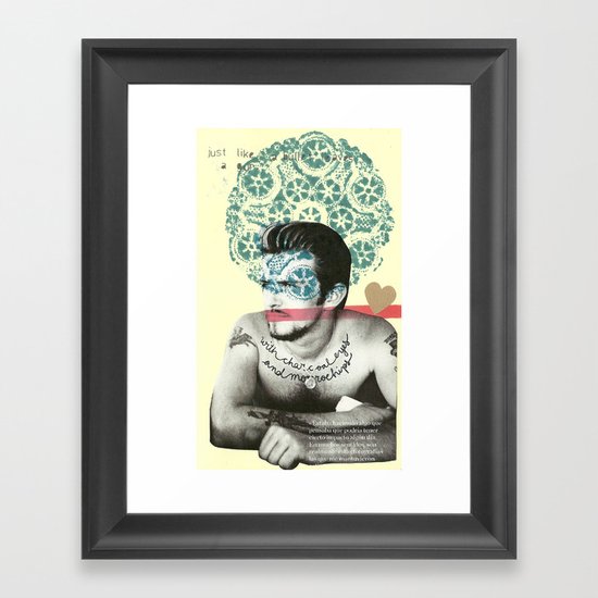 just like a bullet Framed Art Print