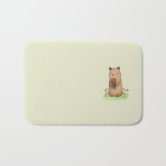Bear Bouquet Bath Mat
