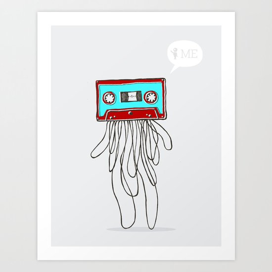 Cassette Boy Art Print