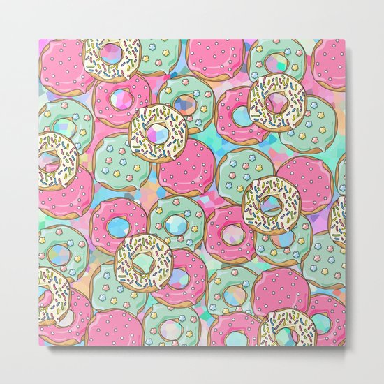 Sweet Donuts Cookies Metal Print