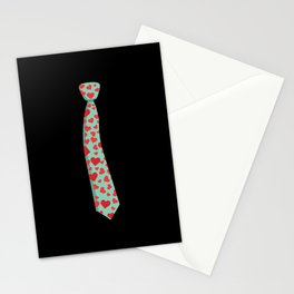 Valentines Costume Hearts Day Valentines Day Tie Stationery Card