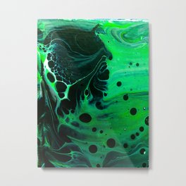 Abstract Spirit Green Metal Print