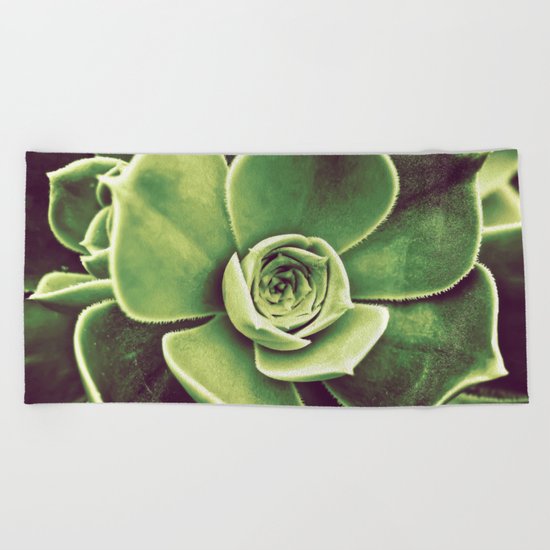 Succulent Beach Towel