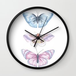 Howdy Butterflies Wall Clock