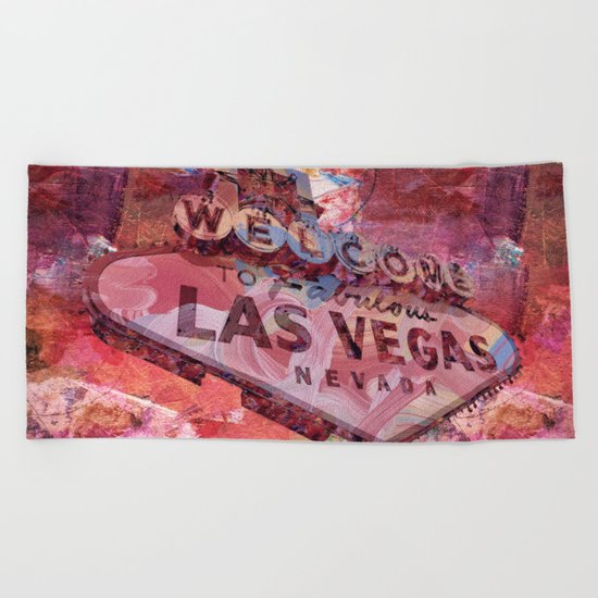 Welcome to Las Vegas Beach Towel