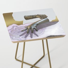 Gloves & Geodes Side Table