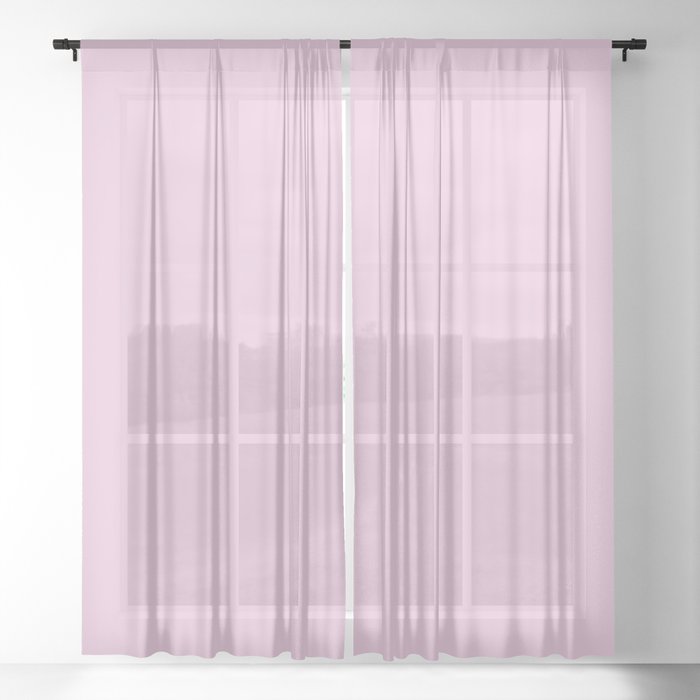 Pale Purple Orchid Sheer Curtain