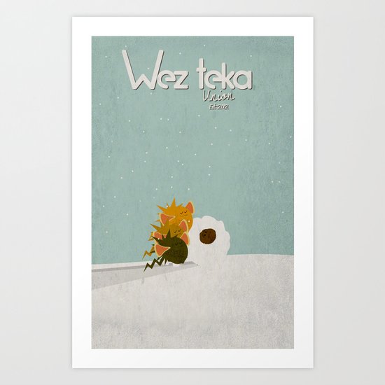 WHY ME!!! "Snow plow…" Wezteka Union. Art Print