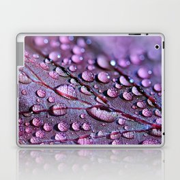 Drops in Shades of Purple Laptop Skin