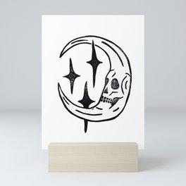 Skull Moon Mini Art Print