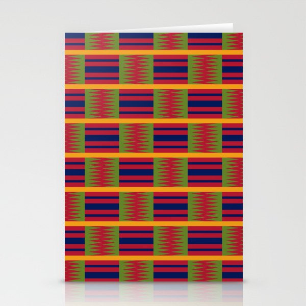 African kente pattern 2 Stationery Cards