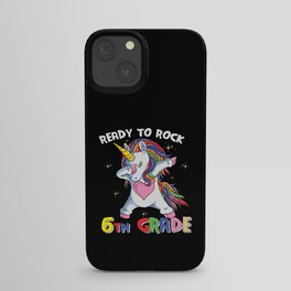 Ready To Rock 6th Grade Dabbing Unicorn iPhone Case